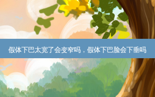 假体下巴太宽了会变窄吗，假体下巴脸会下垂吗
