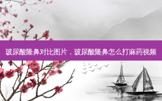 玻尿酸隆鼻对比图片，玻尿酸隆鼻怎么打麻药视频