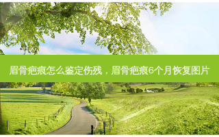 眉骨疤痕怎么鉴定伤残，眉骨疤痕6个月恢复图片